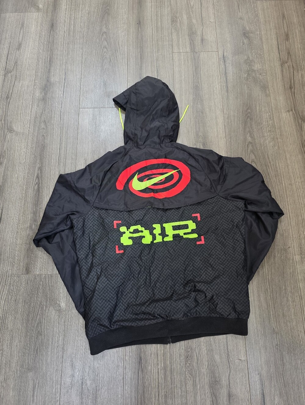 Nike Air Neon Windbreaker Jacker Mens Size Medium